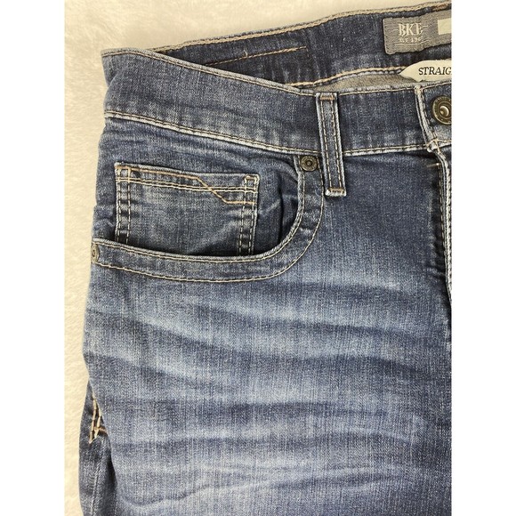 BKE Jake Straight Leg Womens High Rise Jeans Size 36R - Picture 5 of 16